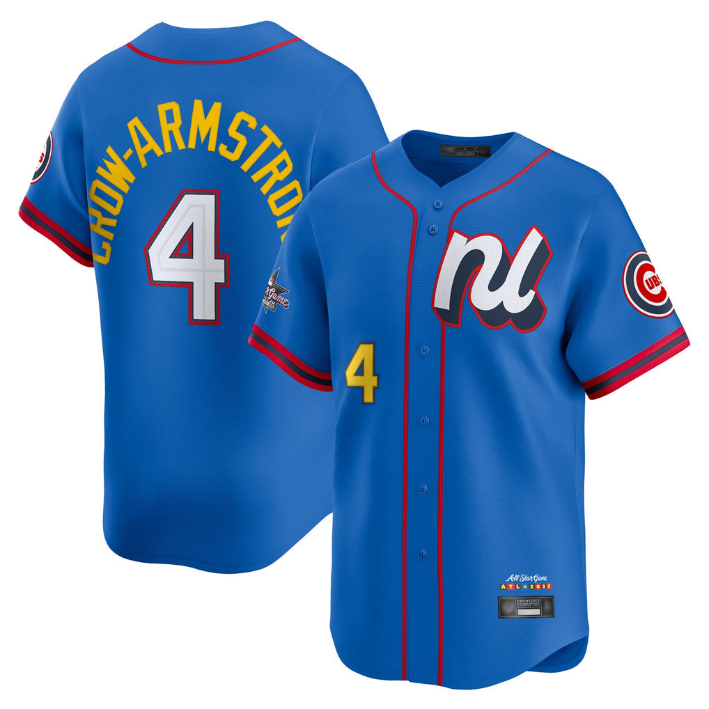 Friene C.Cubs #4 Pete Crow-Armstrong Player Blue National League All-Star Edition Limited Stitched Jerseys