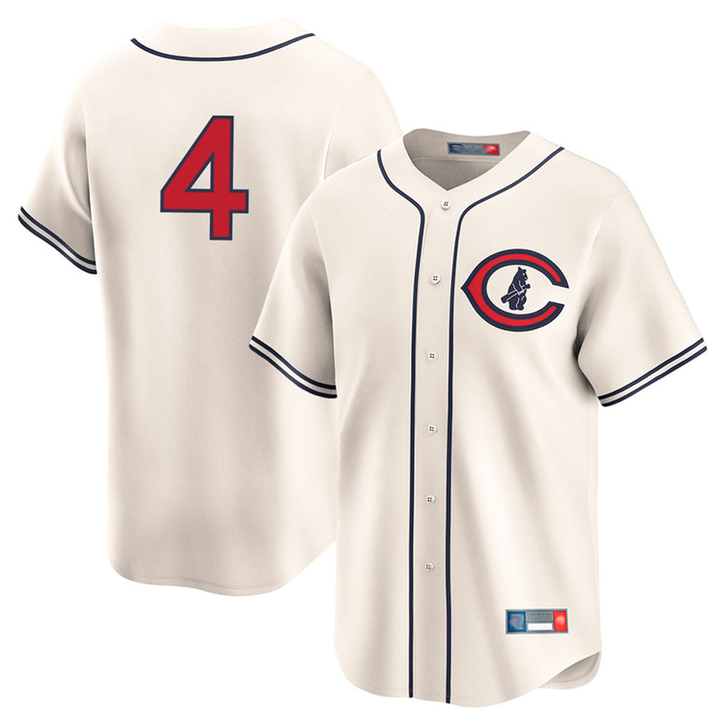 Friene C.Cubs #4 Pete Crow-Armstrong Player Cream Field of Dreams Limited Home Game Stitched Jerseys