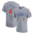 Friene C.Cubs #4 Pete Crow-Armstrong Player Gray Road Limited Elite Home Stitched Jerseys