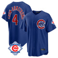 Friene C.Cubs #4 Pete Crow-Armstrong Player Royal 150th Anniversary Home Game Stitched Jerseys