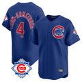 Friene C.Cubs #4 Pete Crow-Armstrong Player Royal 150th Anniversary Limited Home Stitched Jerseys