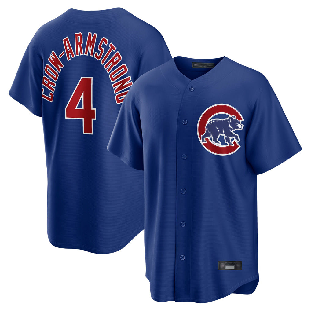 Friene C.Cubs #4 Pete Crow-Armstrong Player Royal Home Game Stitched Jerseys