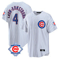 Friene C.Cubs #4 Pete Crow-Armstrong Player White 150th Anniversary Home Game Stitched Jerseys