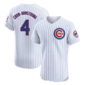 Friene C.Cubs #4 Pete Crow-Armstrong Player White Limited Elite Home Game Stitched Jerseys