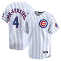 Friene C.Cubs #4 Pete Crow-Armstrong Player White Limited Home Game Stitched Jerseys