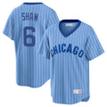 Friene C.Cubs #6 Matt Shaw Player Blue T-shirt Cooperstown Collection Limited Stitched Jerseys