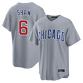 Friene C.Cubs #6 Matt Shaw Player Gray Home Game Stitched Jerseys