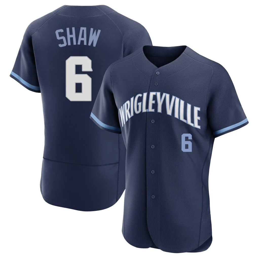 Friene C.Cubs #6 Matt Shaw Player Navy City Connect Limited Elite Home Stitched Jerseys
