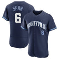 Friene C.Cubs #6 Matt Shaw Player Navy City Connect Limited Elite Home Stitched Jerseys