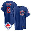 Friene C.Cubs #6 Matt Shaw Player Royal 150th Anniversary Home Game Stitched Jerseys