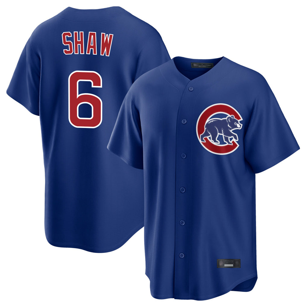Friene C.Cubs #6 Matt Shaw Player Royal Home Game Stitched Jerseys