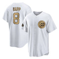Friene C.Cubs #8 Ian Happ Player Gold All-Star Game Home Stitched Jerseys