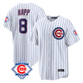 Friene C.Cubs #8 Ian Happ Player White 150th Anniversary Limited Home Game Stitched Jerseys
