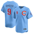 Friene C.Cubs #9 Miguel Amaya Player Light Blue Limited Home Stitched Jerseys