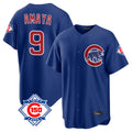 Friene C.Cubs #9 Miguel Amaya Player Royal 150th Anniversary Home Game Stitched Jerseys