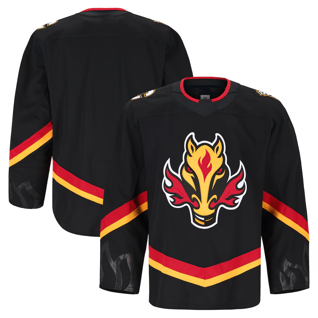 Friene C.Flames Black Alternate Authentic Pro Jerseys