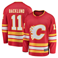 Friene C.Flames #11 Mikael Backlund Red Home Breakaway Player Jerseys