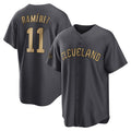 Friene C.Guardians #11 Jose Ramirez Player Charcoal All-Star Limited Home Stitched Jerseys