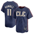 Friene C.Guardians #11 Jose Ramirez Player Navy City Connect Limited Home Stitched Jerseys