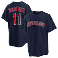 Friene C.Guardians #11 Jose Ramirez Player Navy Game Home Stitched Jerseys
