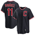 Friene C.Guardians #11 Jose Ramirez Player Navy Home Game Stitched Jerseys