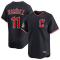 Friene C.Guardians #11 Jose Ramirez Player Navy Limited Home Stitched Jerseys