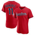 Friene C.Guardians #11 Jose Ramirez Player Red Limited Elite Home Stitched Jerseys