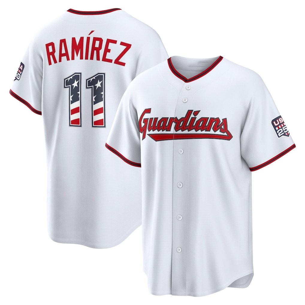 Friene C.Guardians #11 Jos¨¦ Ram¨ªrez White 2026 All-Star Edition Stars & Stripes White Stadium Jerseys