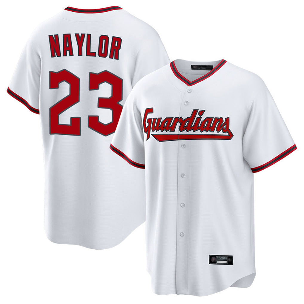 Friene C.Guardians #23 Bo Naylor Player White Game Home Stitched Jerseys