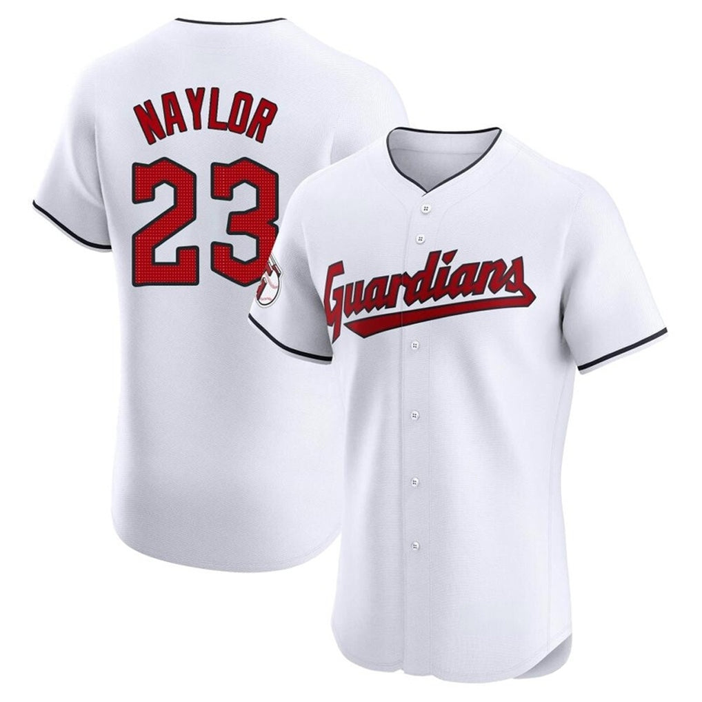 Friene C.Guardians #23 Bo Naylor Player White Limited Elite Home Stitched Jerseys