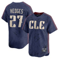 Friene C.Guardians #27 Austin Hedges Player Navy City Connect Limited Home Stitched Jerseys