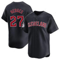 Friene C.Guardians #27 Austin Hedges Player Navy Limited Home Game Stitched Jerseys