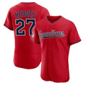 Friene C.Guardians #27 Austin Hedges Player Red Limited Elite Home Stitched Jerseys