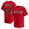 Friene C.Guardians #27 Austin Hedges Player Red Limited Home Stitched Jerseys