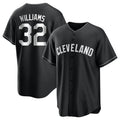 Friene C.Guardians #32 Gavin Williams Player Black Home Game Stitched Jerseys
