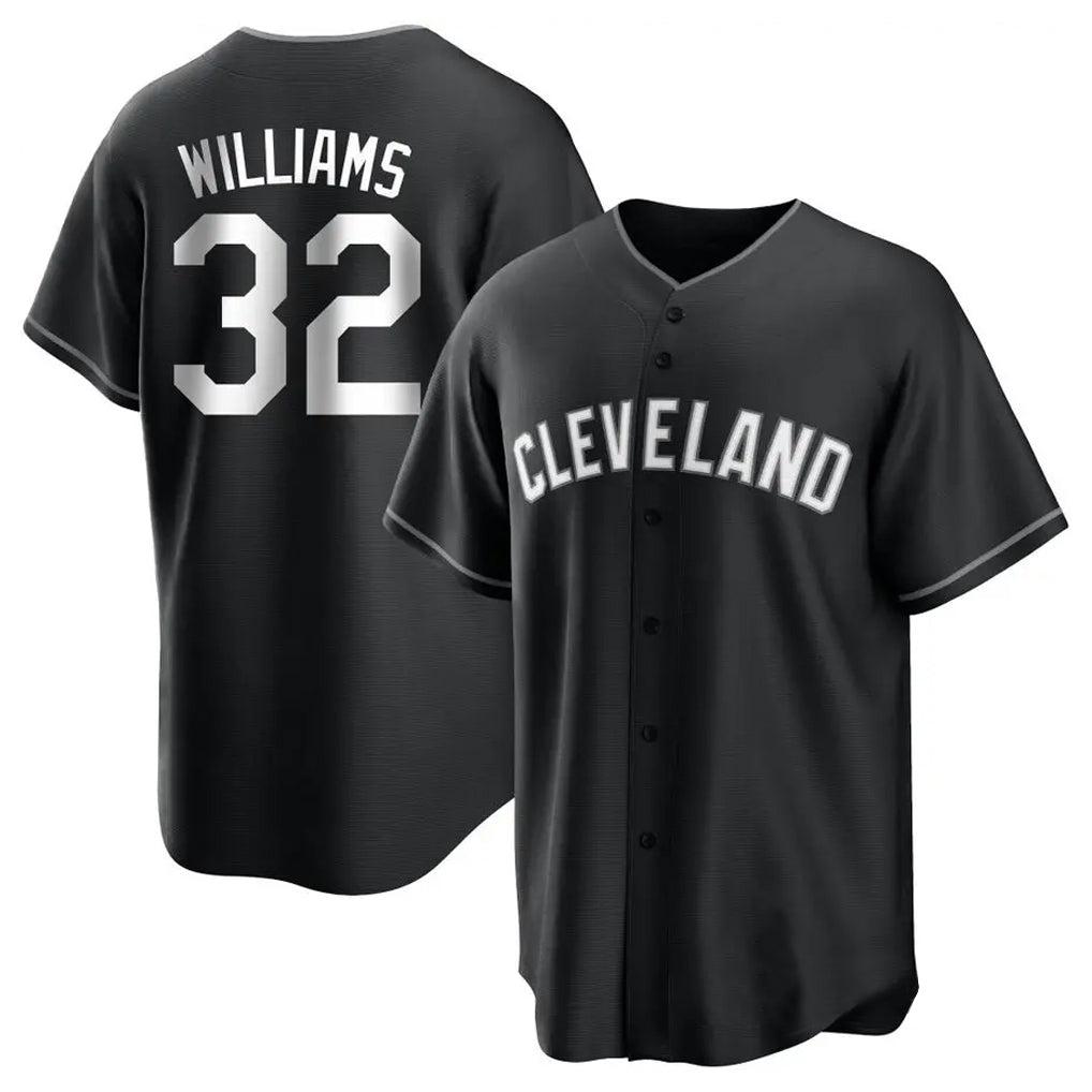 Friene C.Guardians #32 Gavin Williams Player Black Home Game Stitched Jerseys