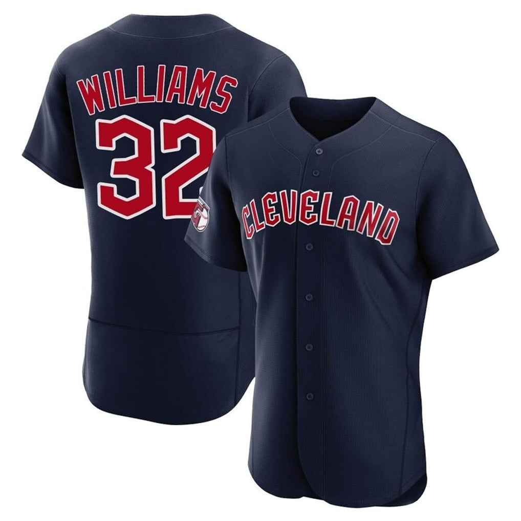 Friene C.Guardians #32 Gavin Williams Player Navy Limited Elite Home Stitched Jerseys