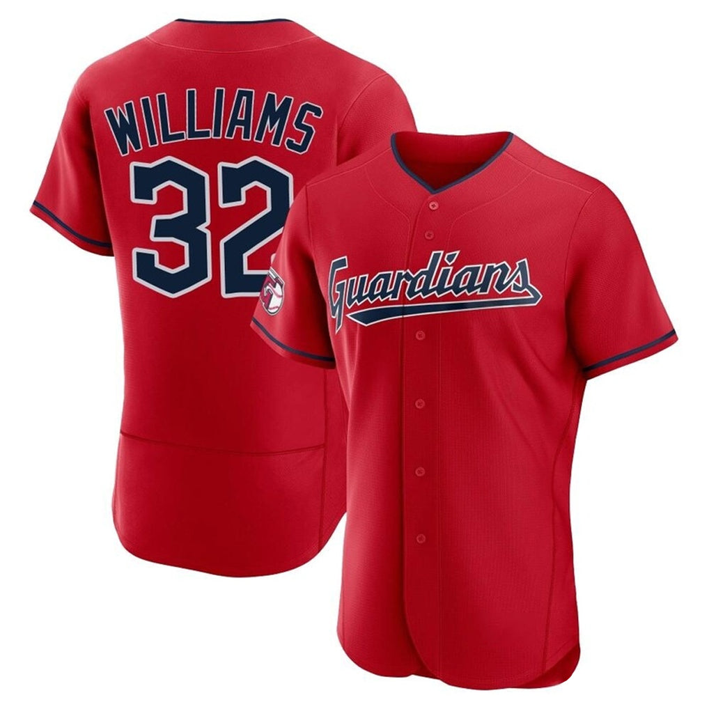Friene C.Guardians #32 Gavin Williams Player Red Limited Elite Home Stitched Jerseys
