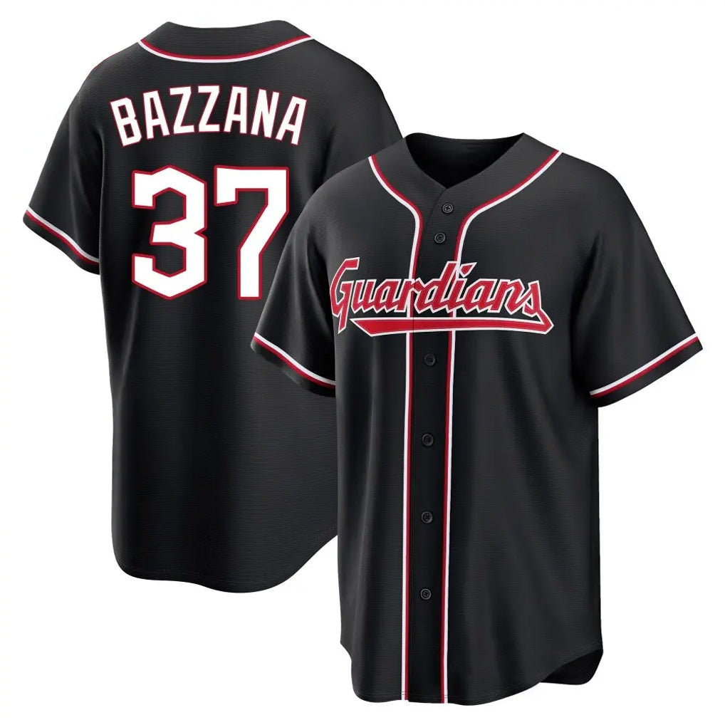 Friene C.Guardians #37 Travis Bazzana Player Black Fashion Out Home Game Stitched Jerseys