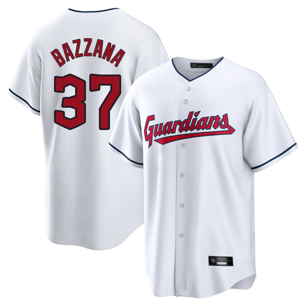Friene C.Guardians #37 Travis Bazzana Player White Home Game Stitched Jerseys