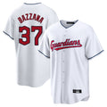 Friene C.Guardians #37 Travis Bazzana Player White Home Game Stitched Jerseys