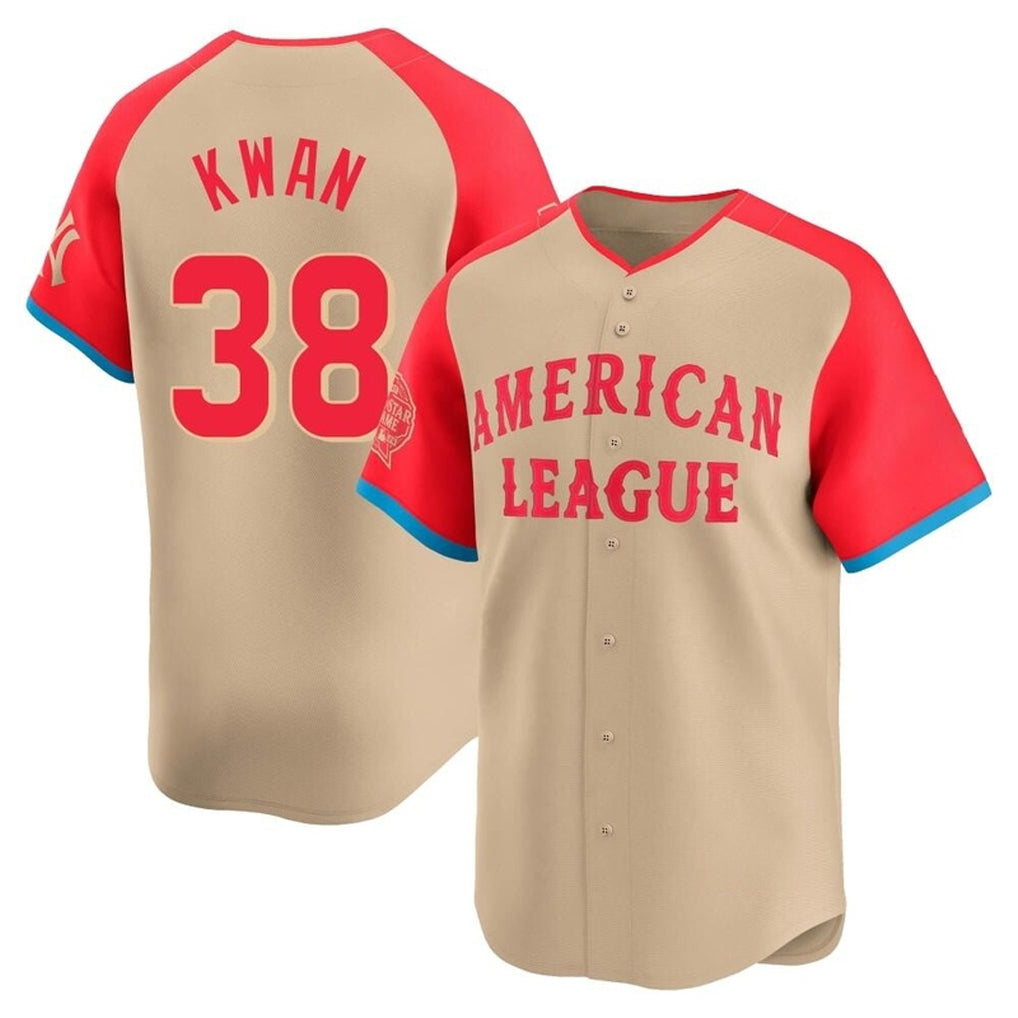 Friene C.Guardians #38 Steven Kwan Player Cream American League All-Star Limited Home Stitched Jerseys