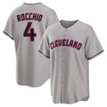 Friene C.Guardians #4 Brayan Rocchio Player Gray Game Home Stitched Jerseys