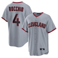 Friene C.Guardians #4 Brayan Rocchio Player Gray Home Game Stitched Jerseys