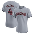 Friene C.Guardians #4 Brayan Rocchio Player Gray Road Limited Elite Home Stitched Jerseys