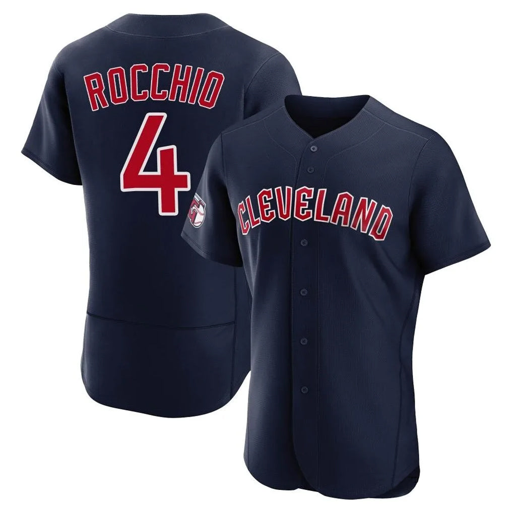 Friene C.Guardians #4 Brayan Rocchio Player Navy Limited Elite Home Stitched Jerseys