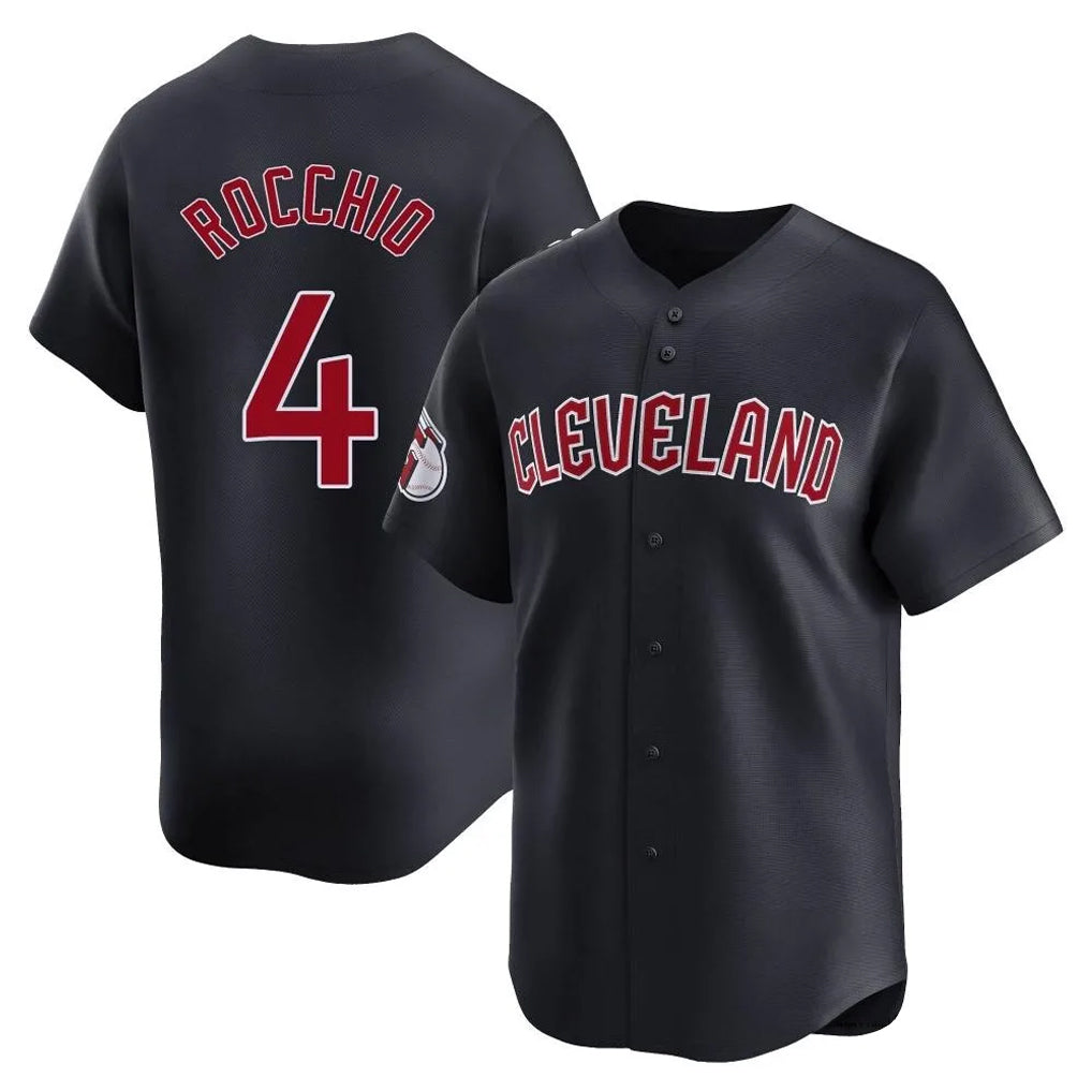 Friene C.Guardians #4 Brayan Rocchio Player Navy Limited Home Game Stitched Jerseys