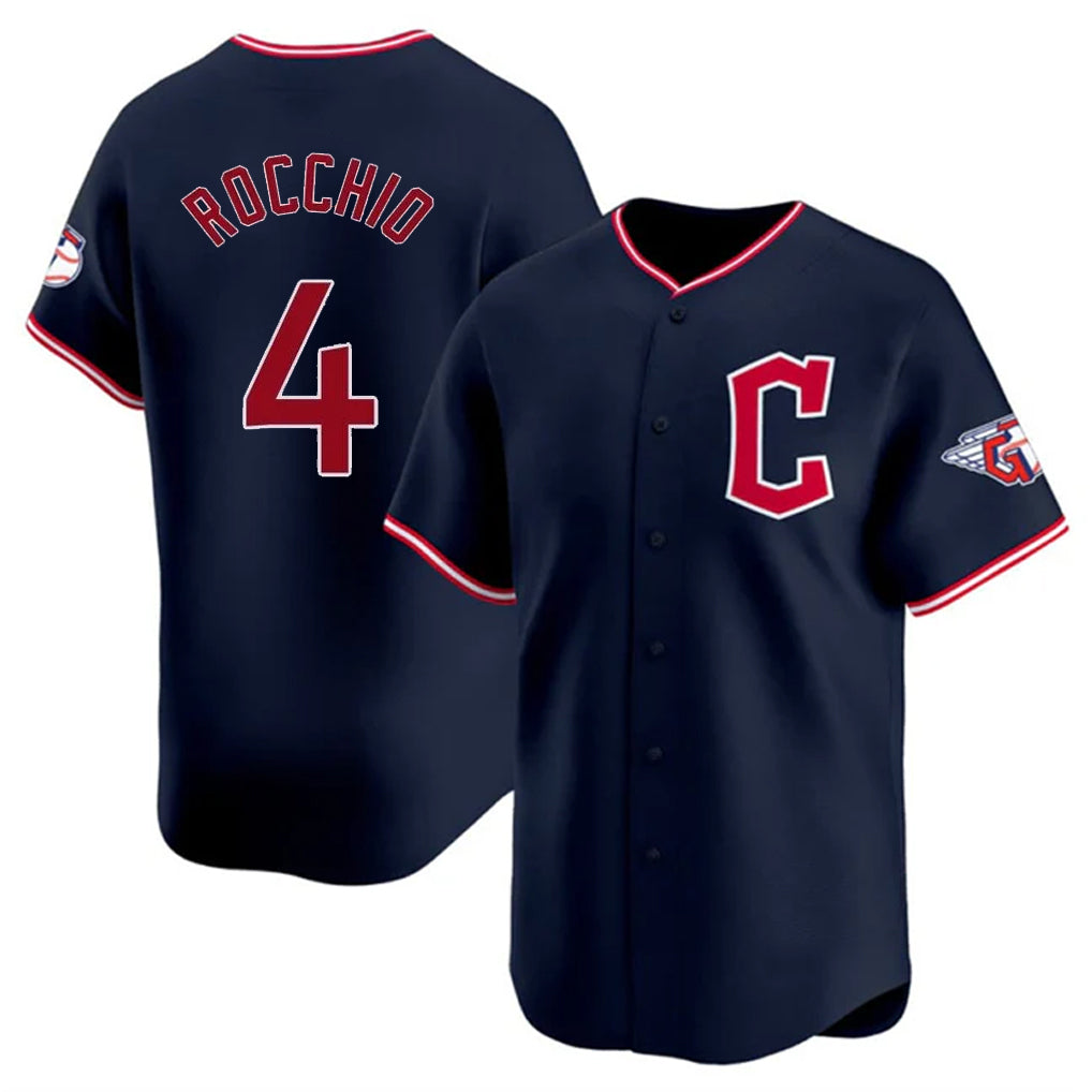 Friene C.Guardians #4 Brayan Rocchio Player Navy Limited Home Stitched Jerseys