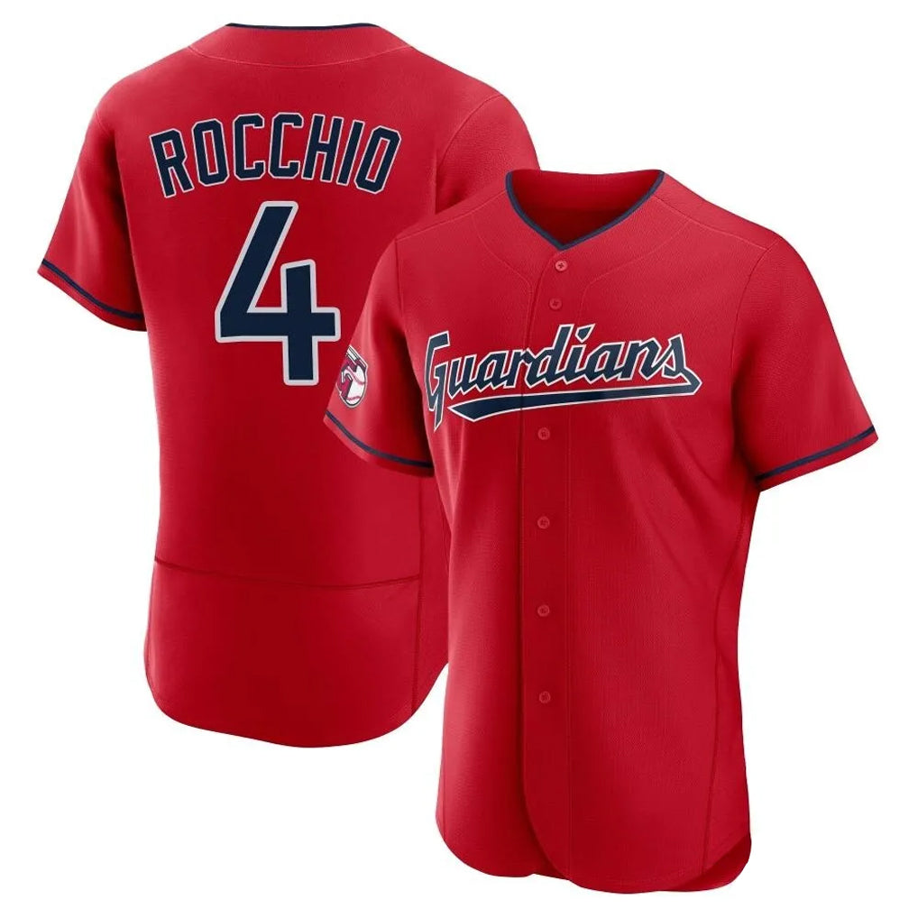 Friene C.Guardians #4 Brayan Rocchio Player Red Limited Elite Home Stitched Jerseys