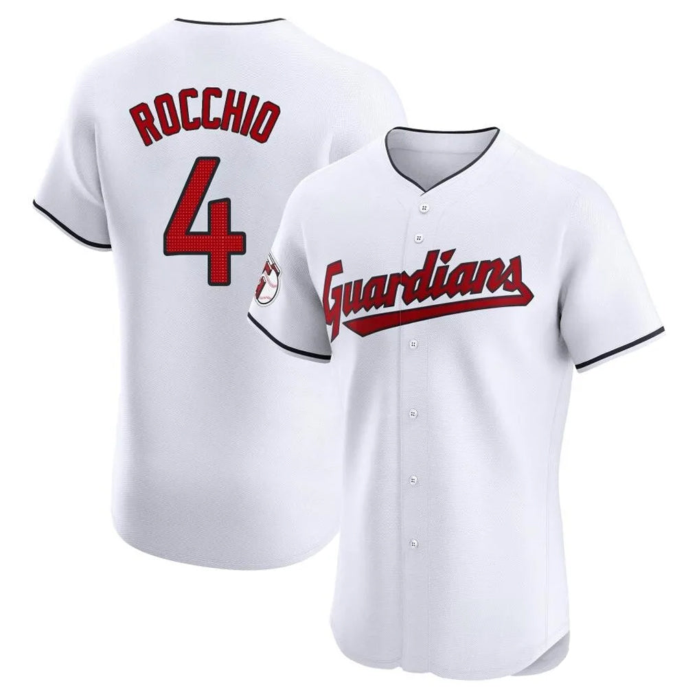 Friene C.Guardians #4 Brayan Rocchio Player White Limited Elite Home Stitched Jerseys